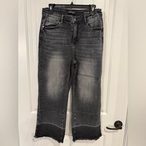 Judy blue washed black cropped jeans